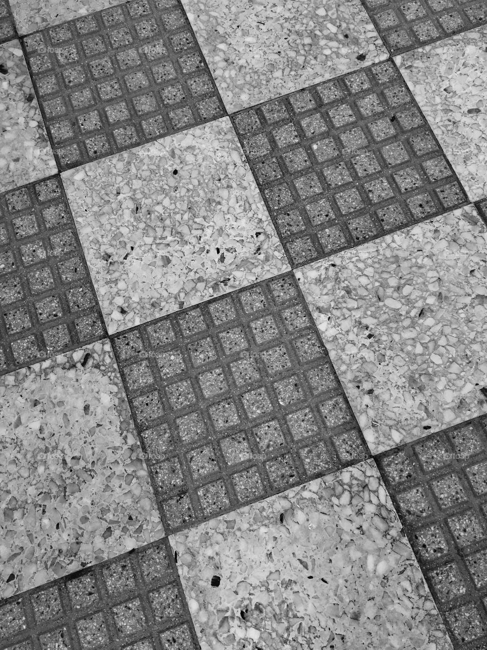 Checkerboard floor