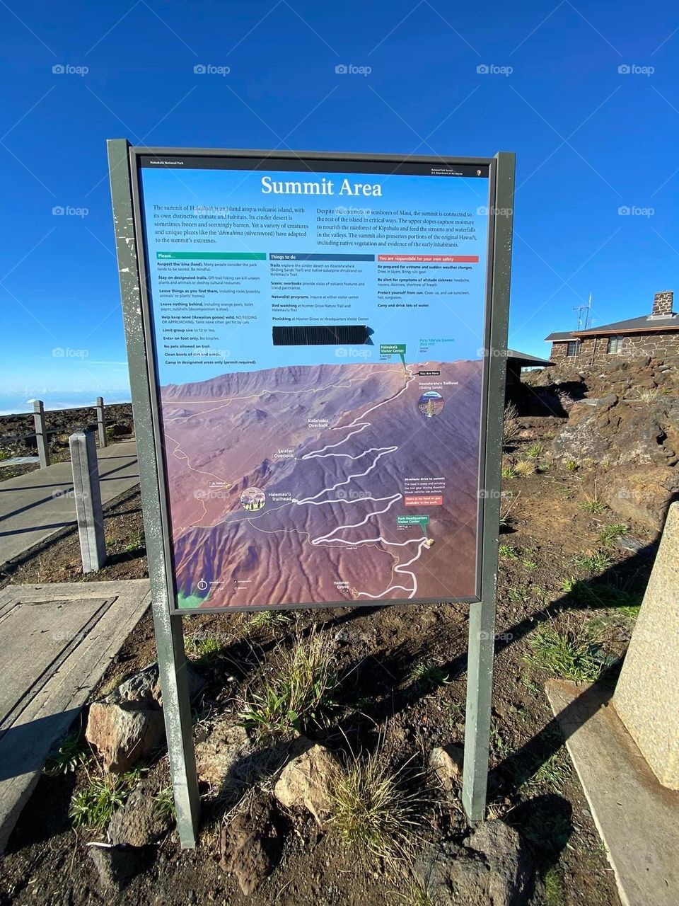 Summit view in Hawaii 