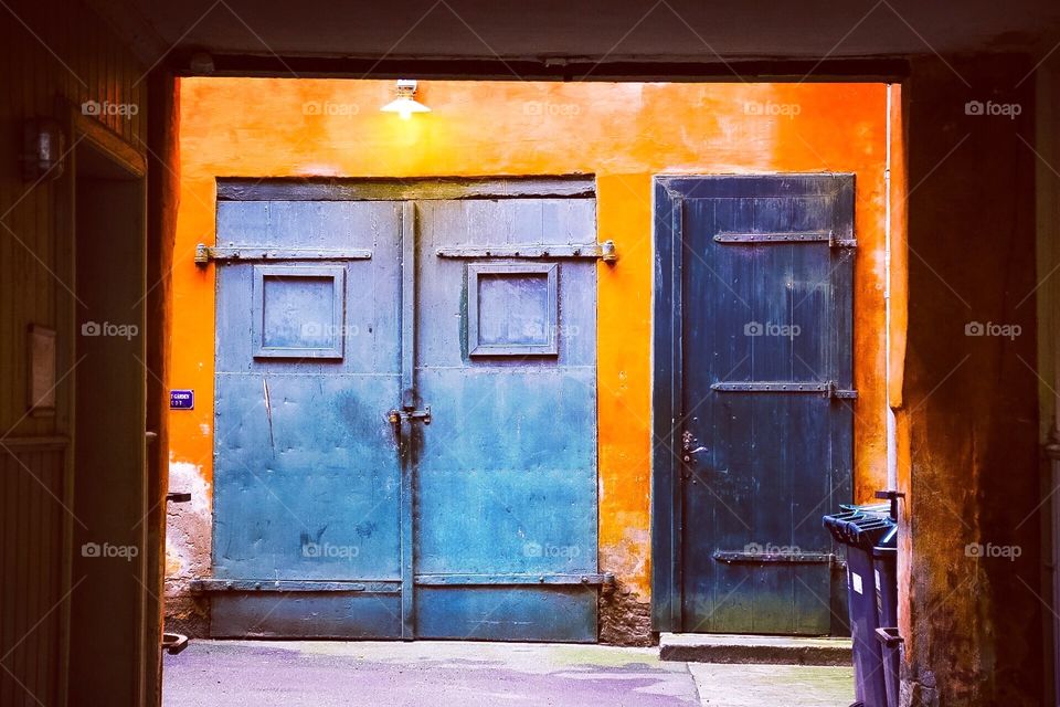 Blue doors 