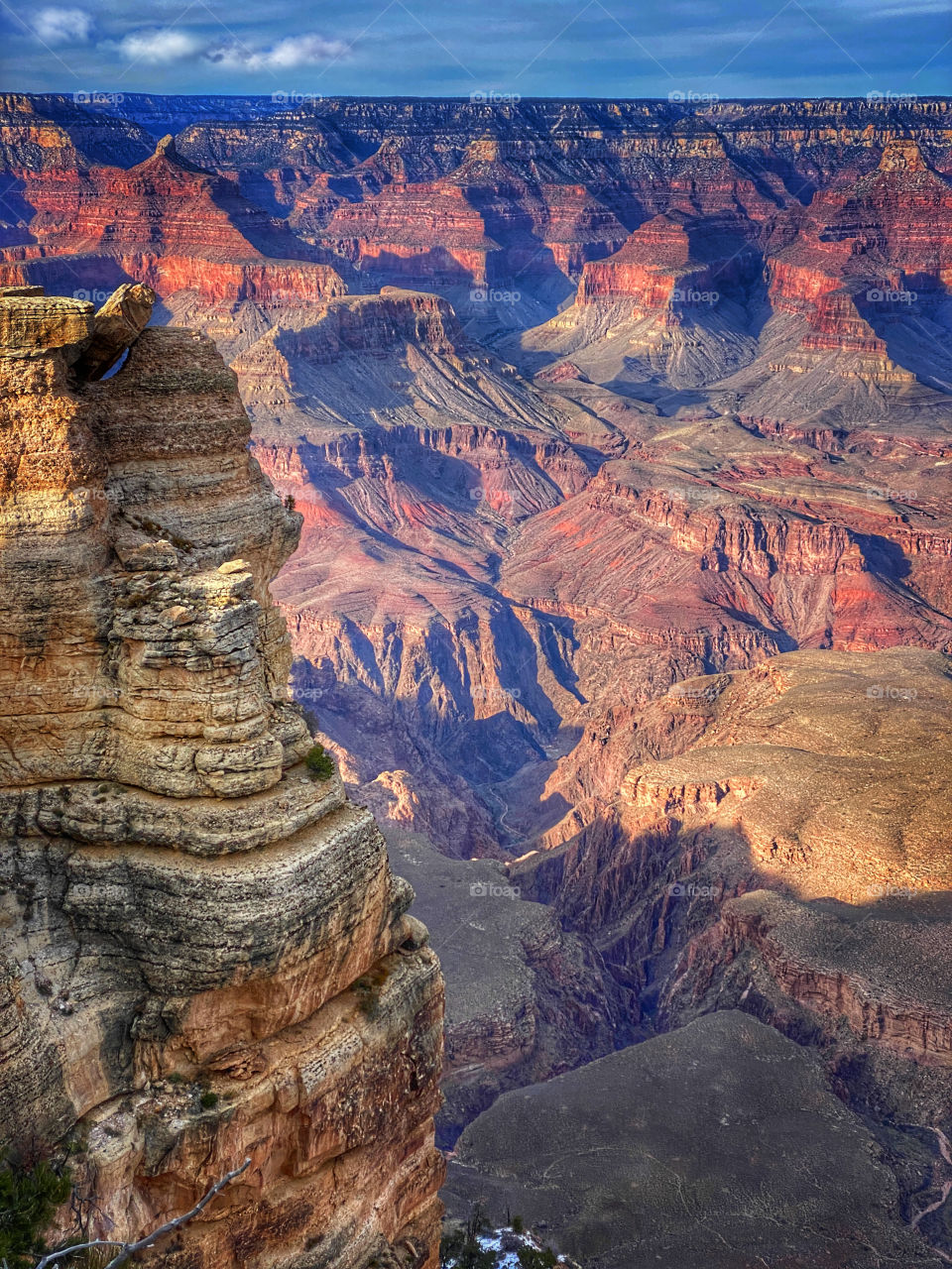 Grand Canyon landscape in portrait mode