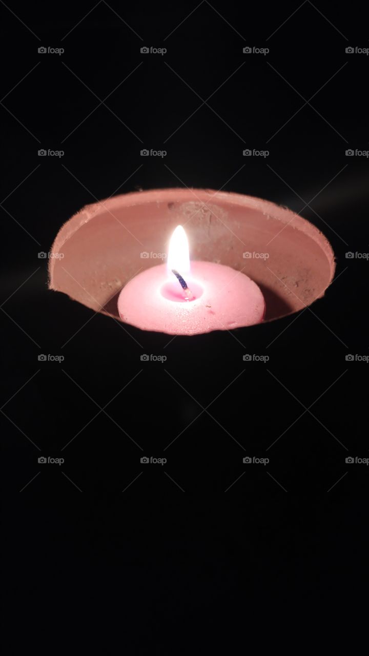 Candle light dinner with party