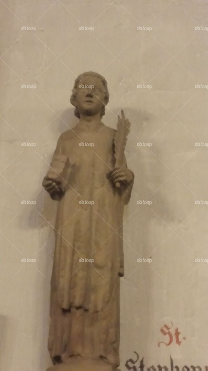 Statue im Dom St. Wendel.