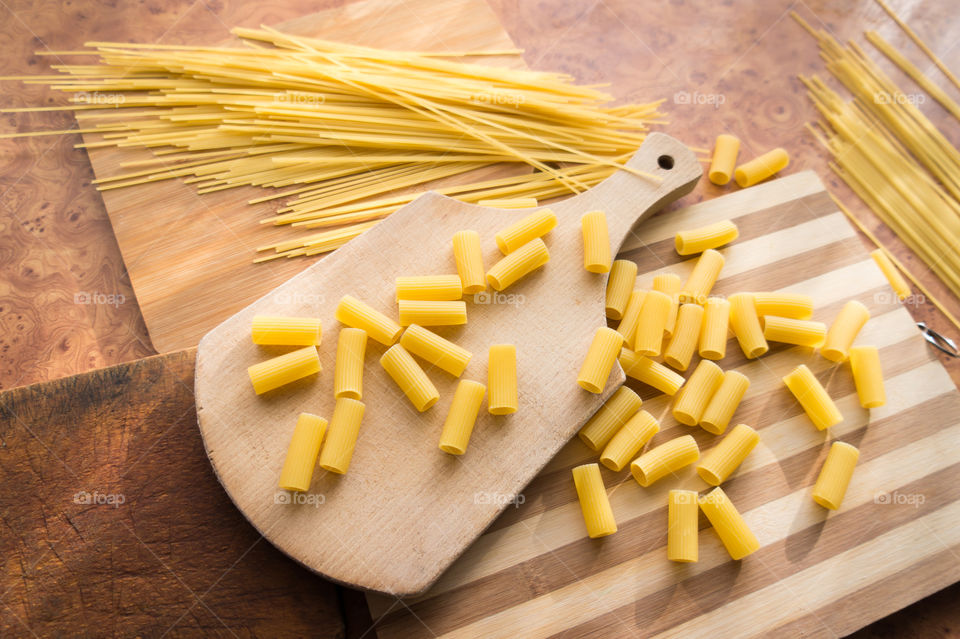 Different types of pasta