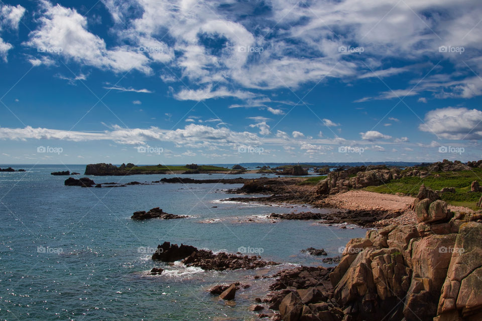 view of the coast of the sea
