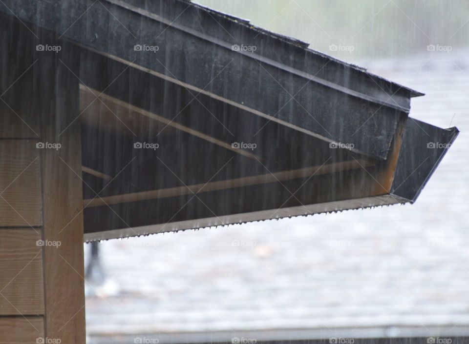 at home on a rainy day