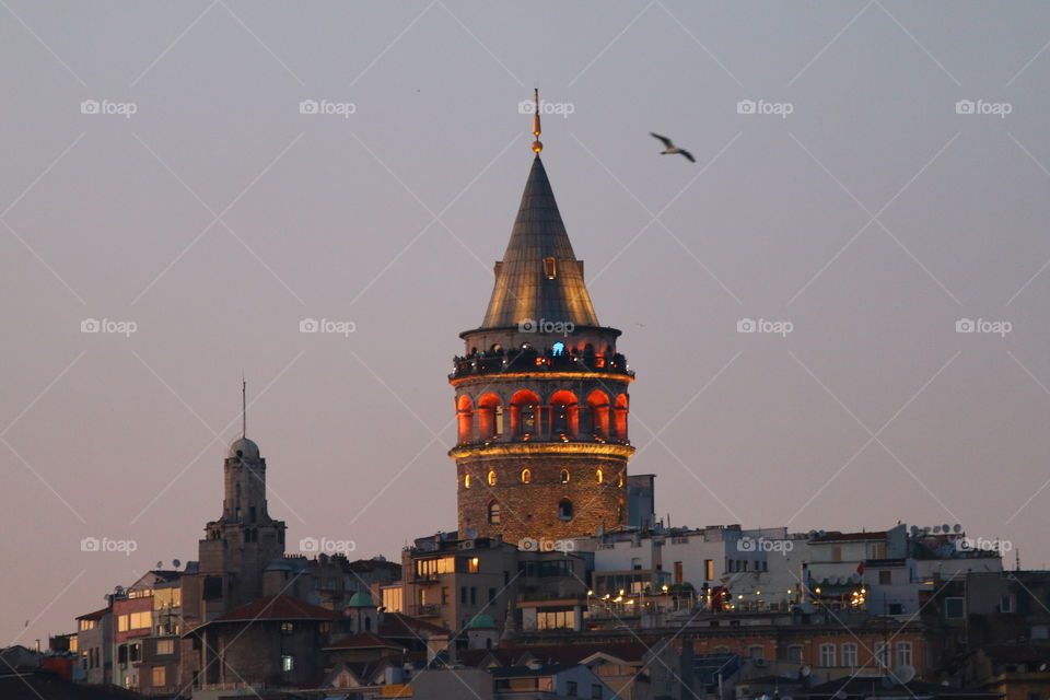Historical Galata Tower in Istanbul