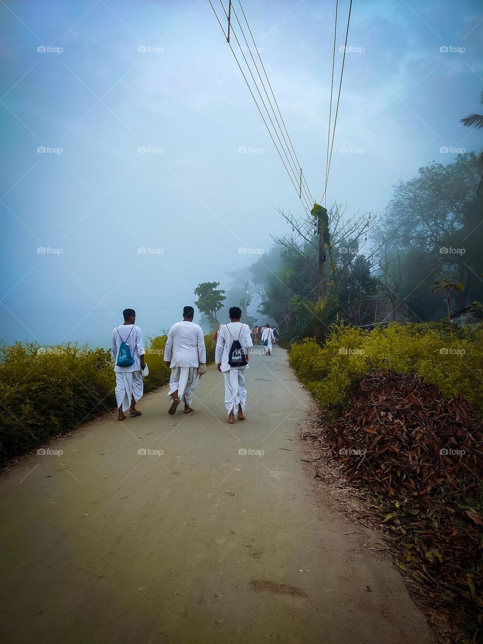 walking towards a beautiful journey