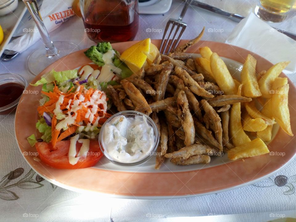 Small fried fish