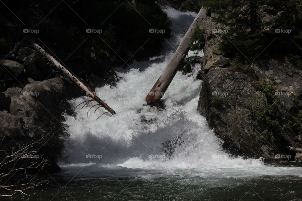 Waterfall in Wyoming 