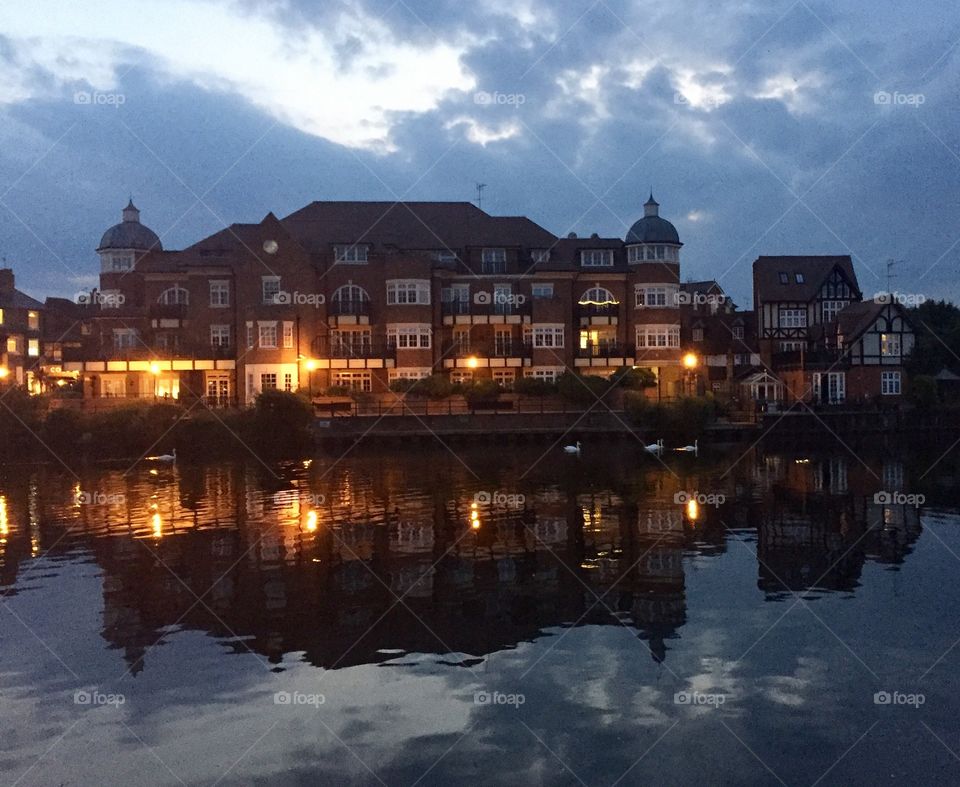 View from Windsor and Eton bridge England