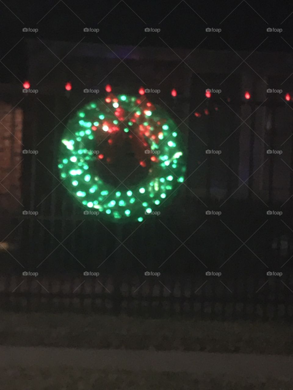 Christmas wreath lights 