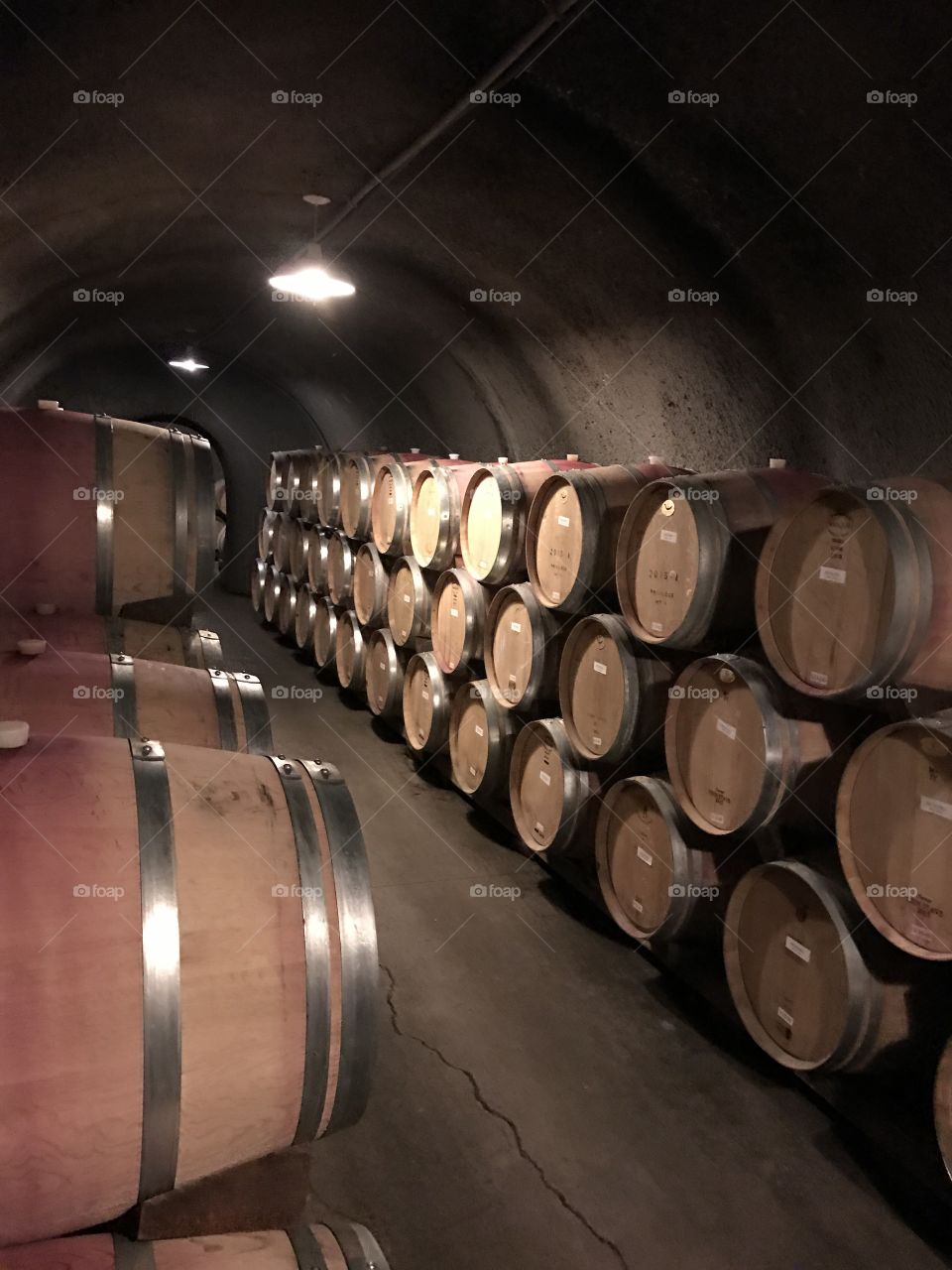 castello di amorosa underground wine barrel storage