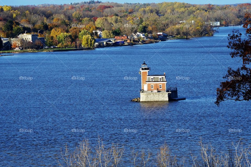 Hudson River Hudson - Athens Lighthouse NY