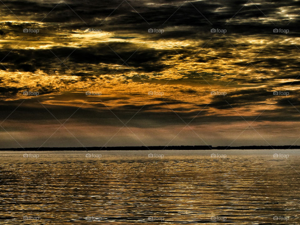 Sunset, Water, Sea, Ocean, Beach