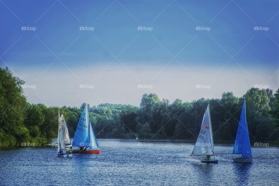 Sailing. Boat