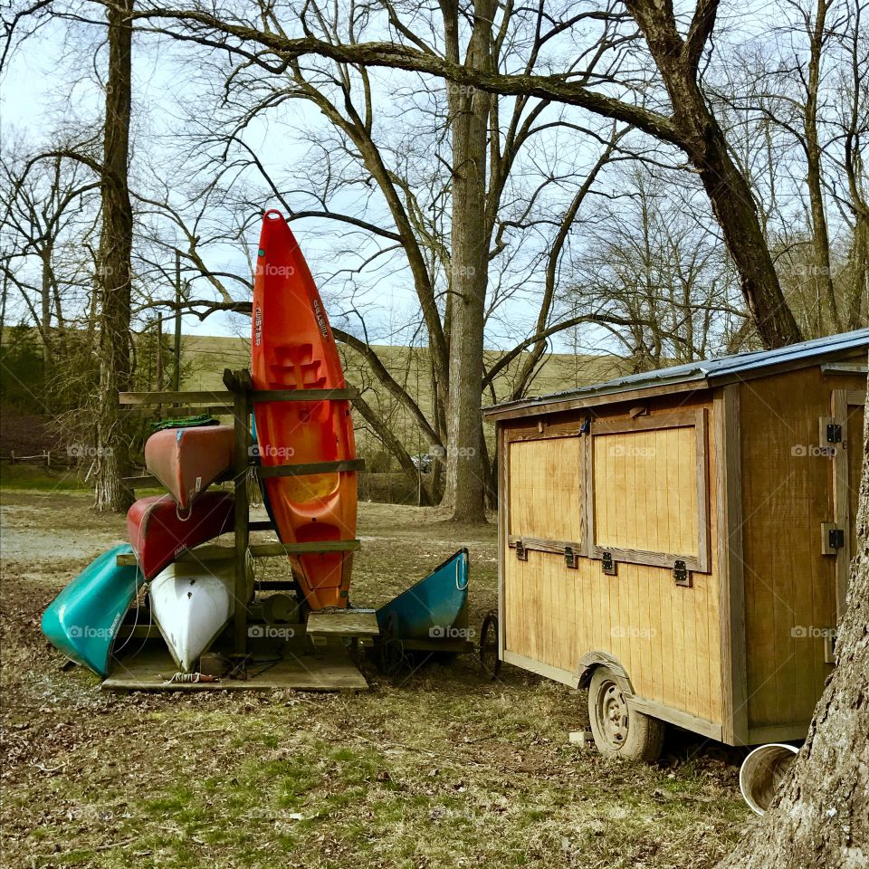 Kayaks & Shed