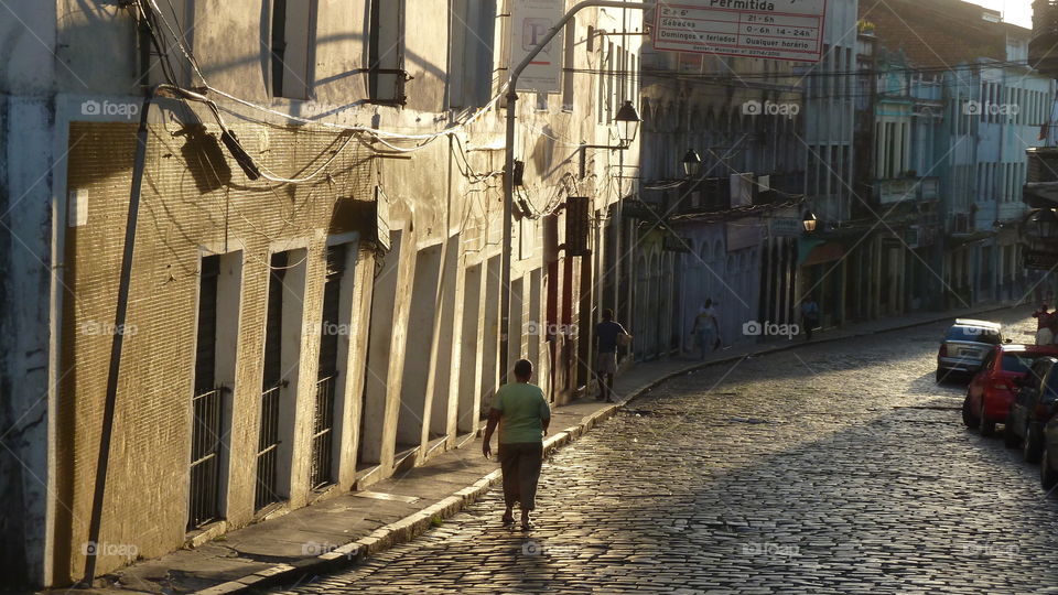 down the street in Salvador de bahia