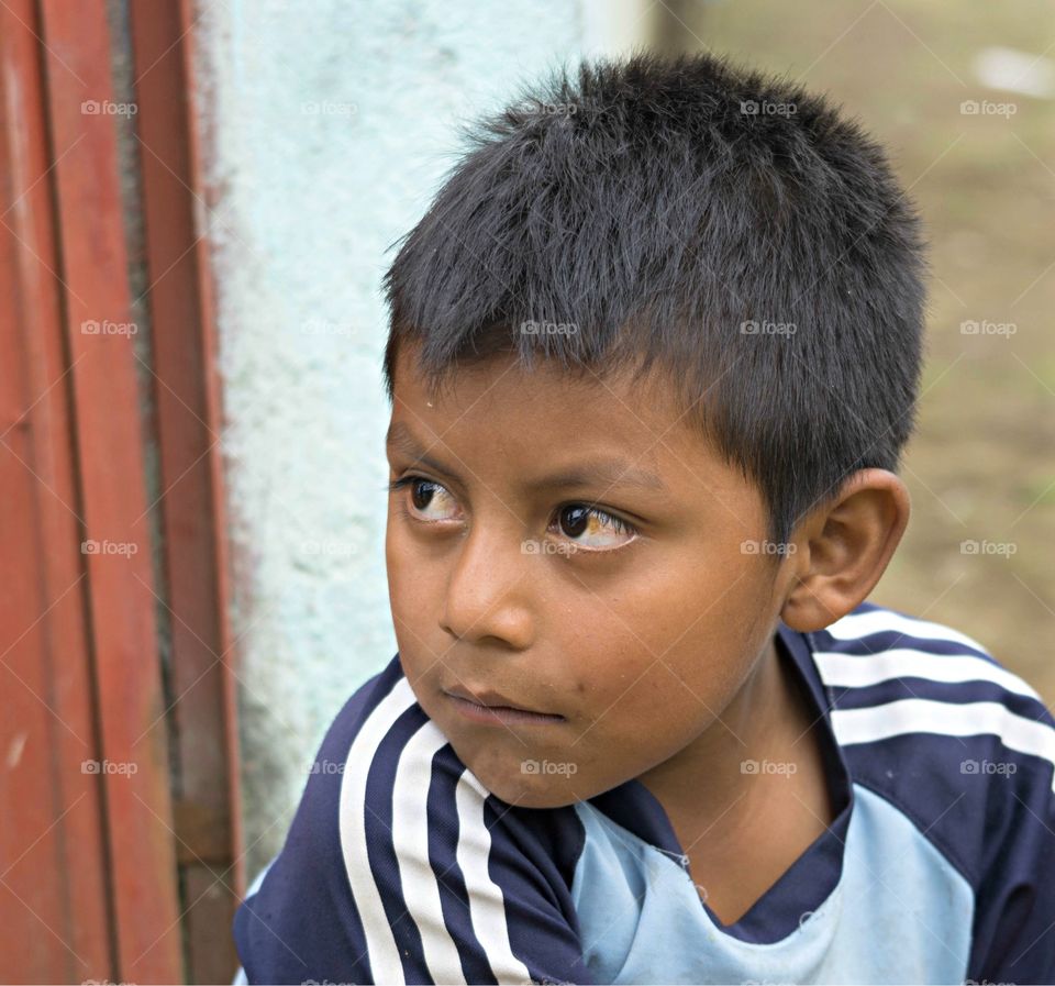 Guatemalan Boy in Profile