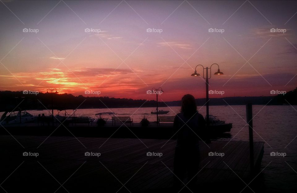 Sunset on Lake Hopatcong. I took this photo  in Net Jersey on Lake Hopatcong in August 2015