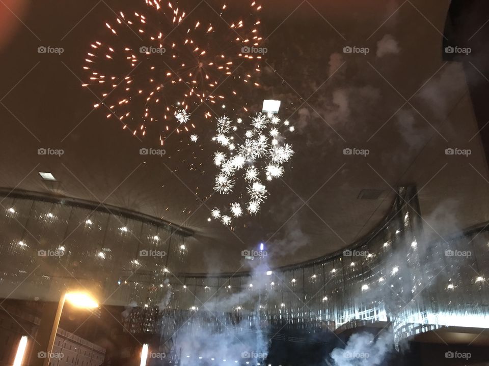 Flame, No Person, Light, Fireworks, City