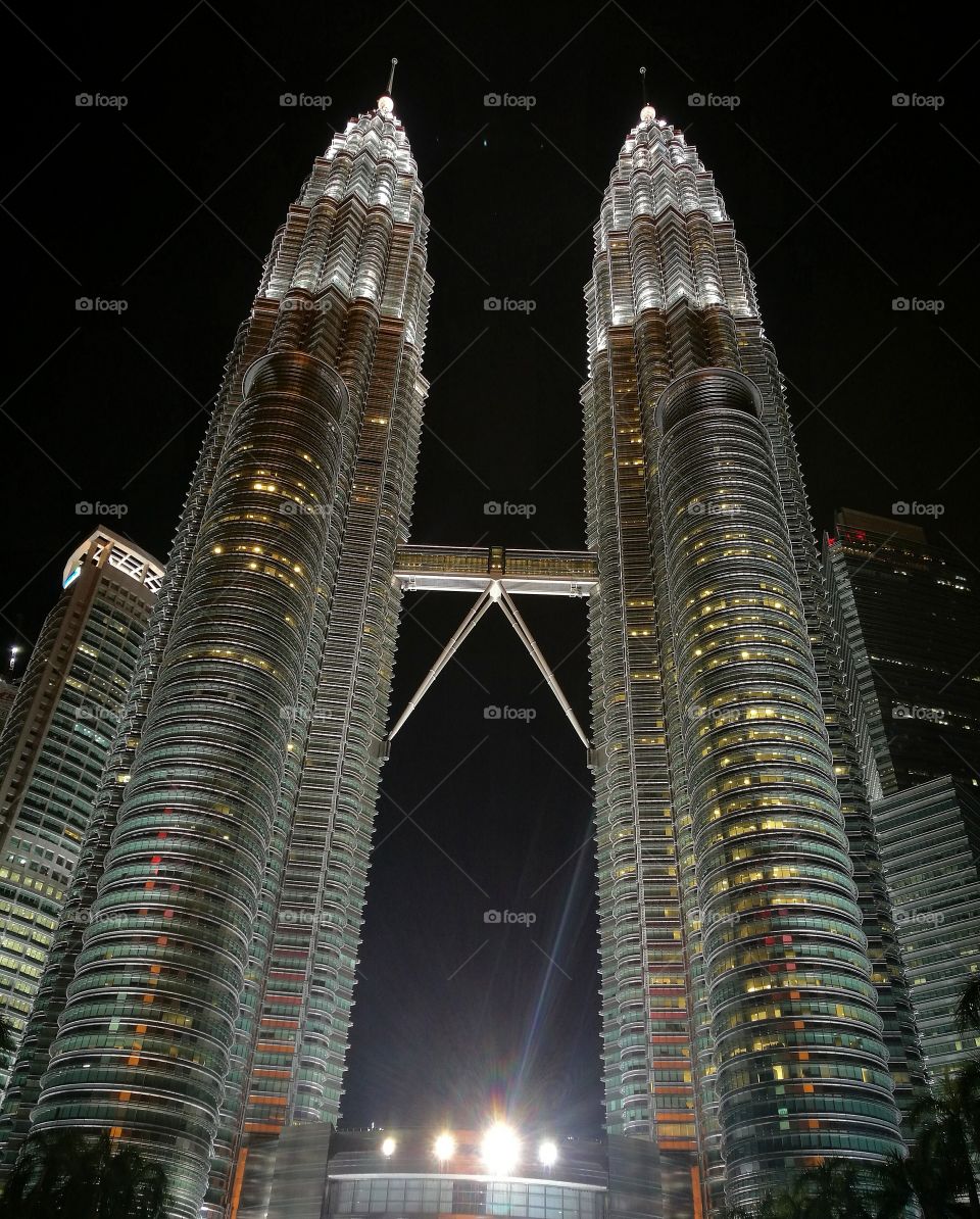 Kuala Lumpur Convention Center (KLCC) at night