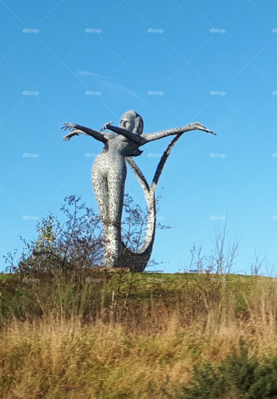 Mermaid sculpture 