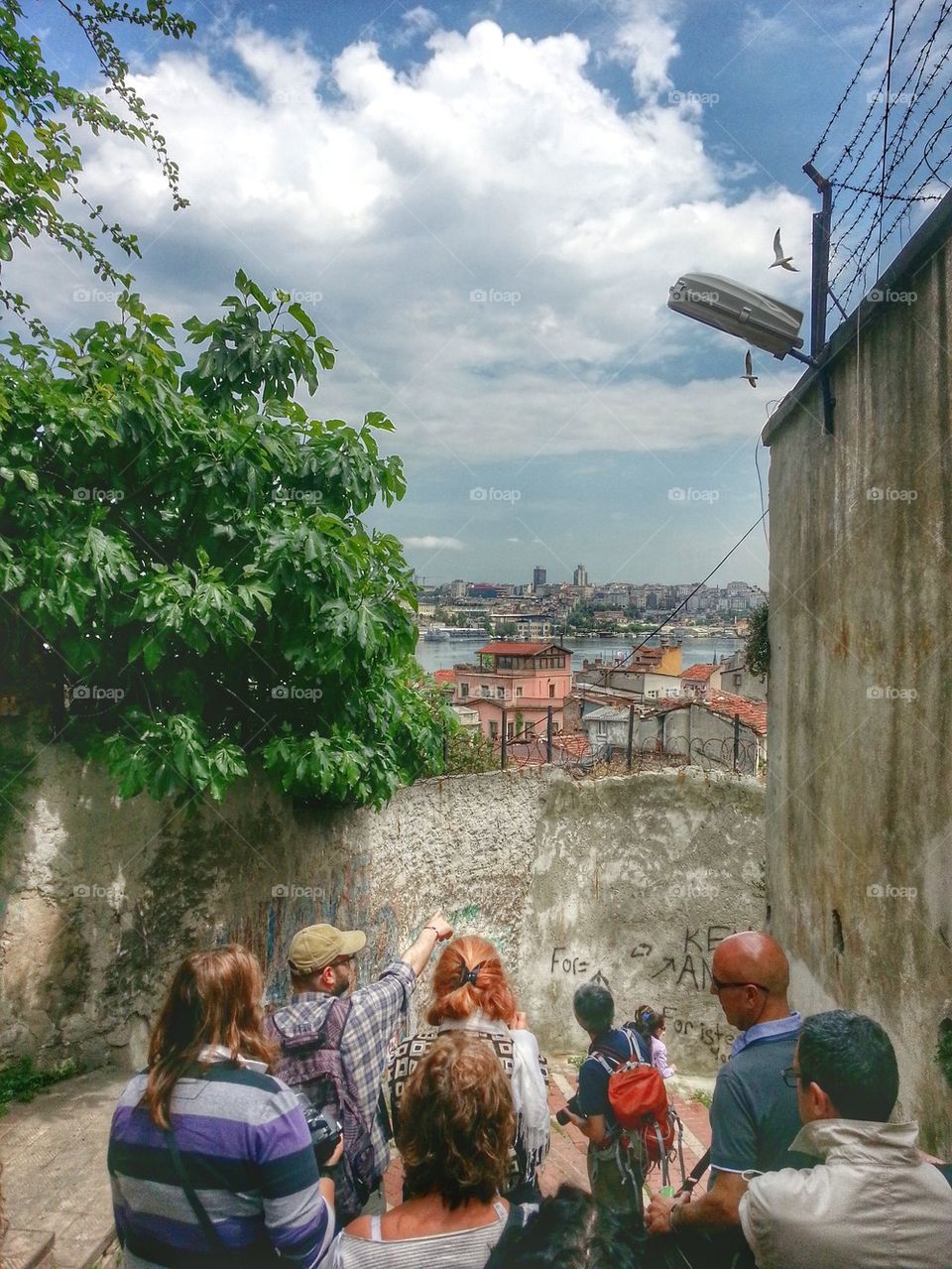 Touristic tour of Fener district,Istanbul,Turkey