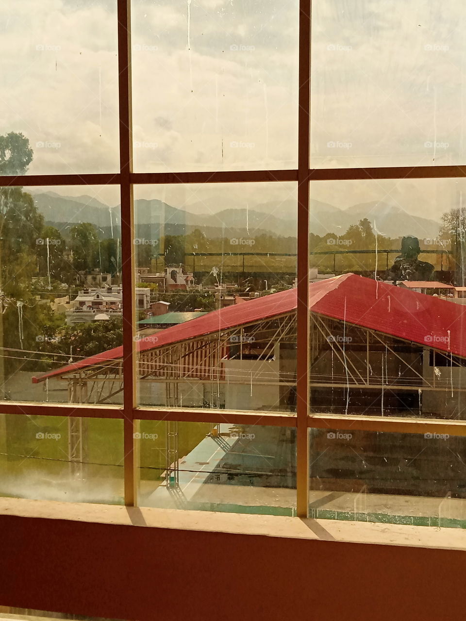 The other side of the school window