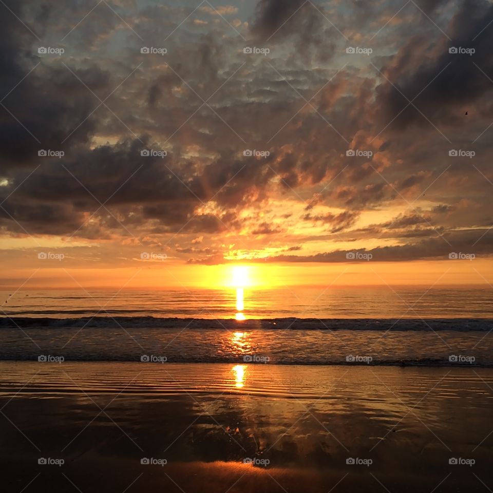 Surfside sunrise. A glorious sunrise over Surfside Beach, South Carolina