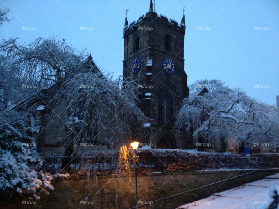 st laurence church snow winter church by clarkie28
