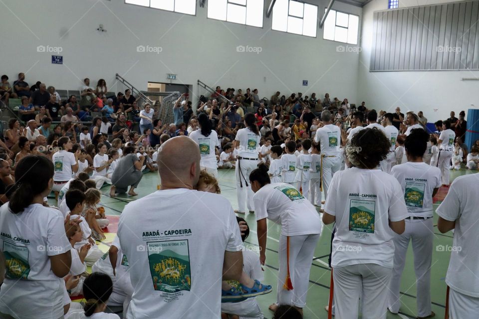 Capoeira Batizado first belt ceremony 