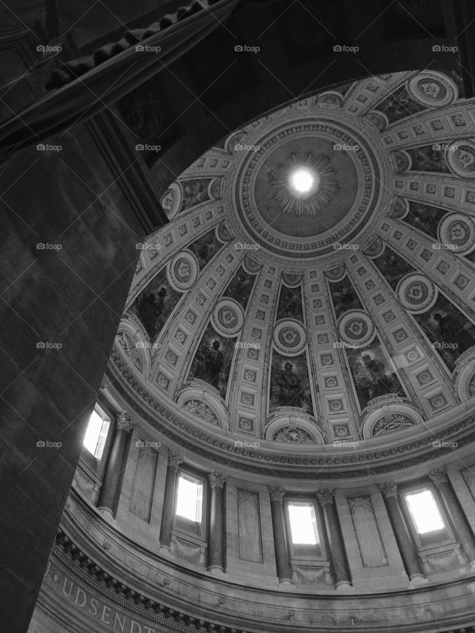 Some. Interior dome in church
