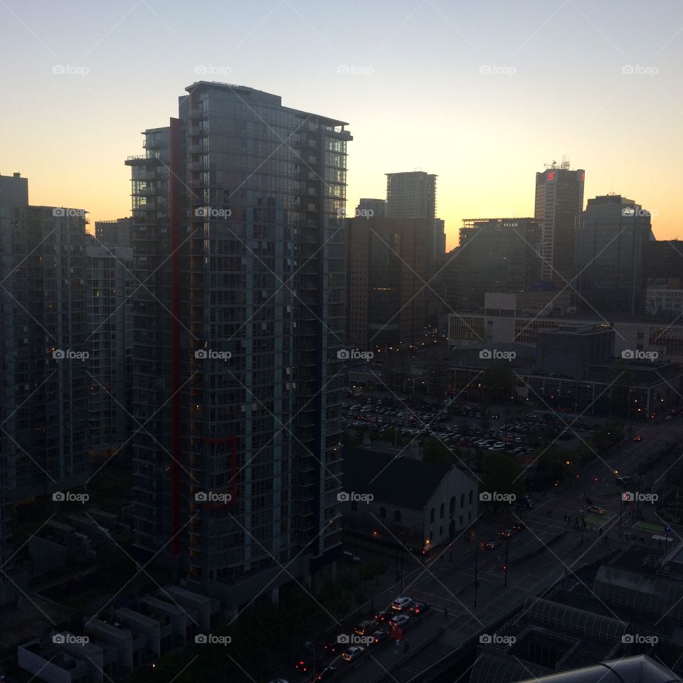 Sunset over Vancouver! 
