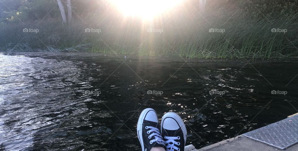 sittin on the dock reflecting on life. takin in that sunshine