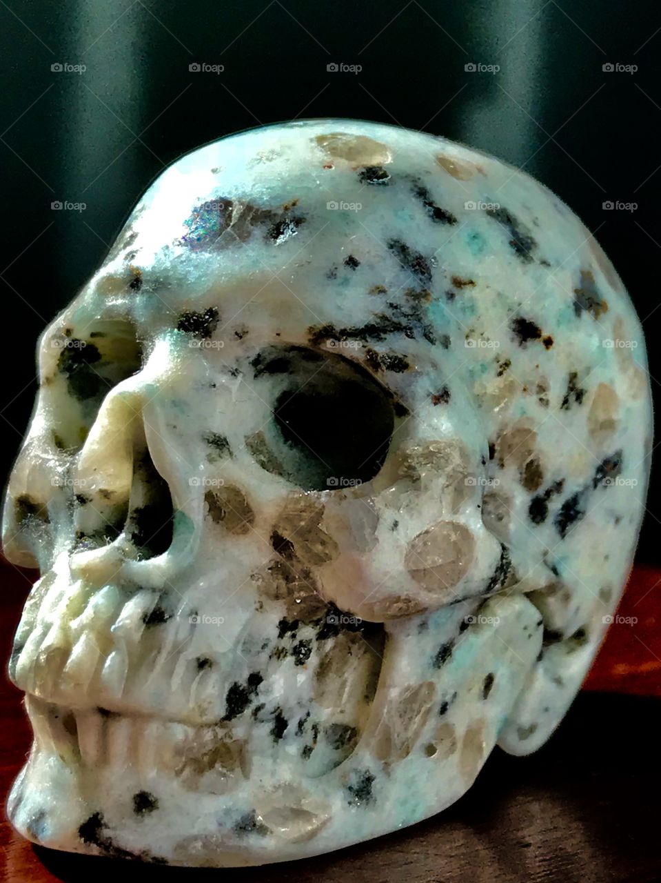 Lotus jasper skull