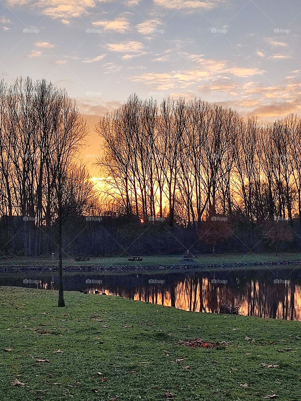 Sunset , Sky , clouds