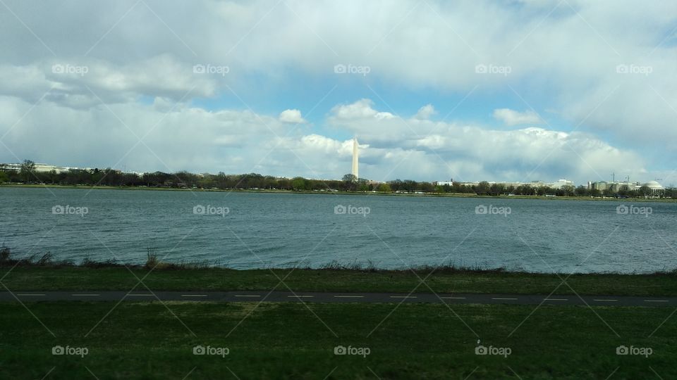 Washington, DC, The Washington monument, in the distance