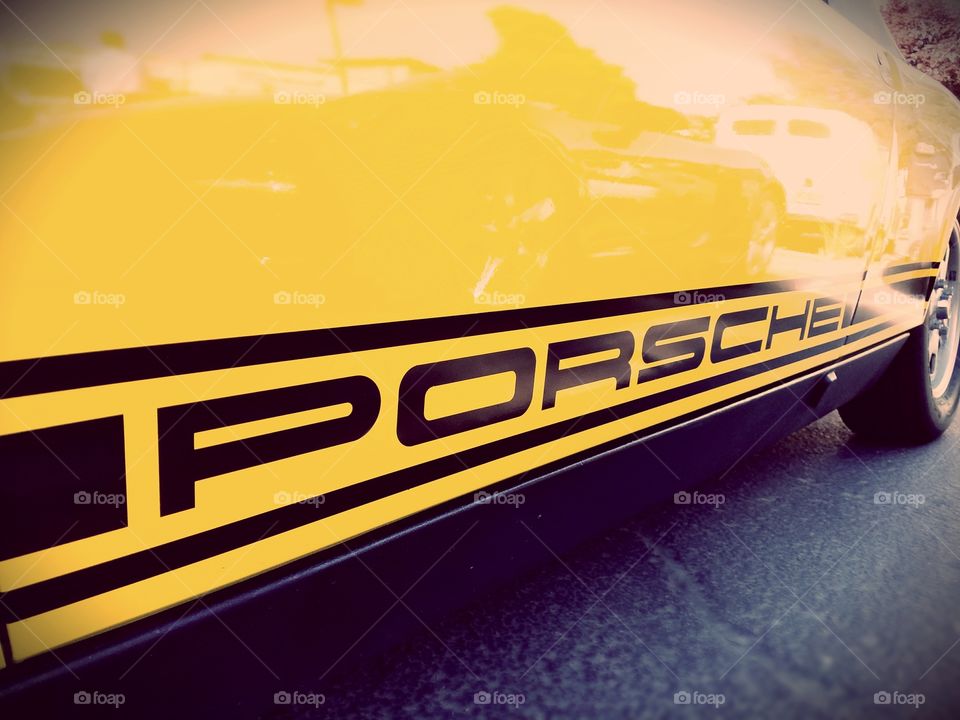 Porsche yellow