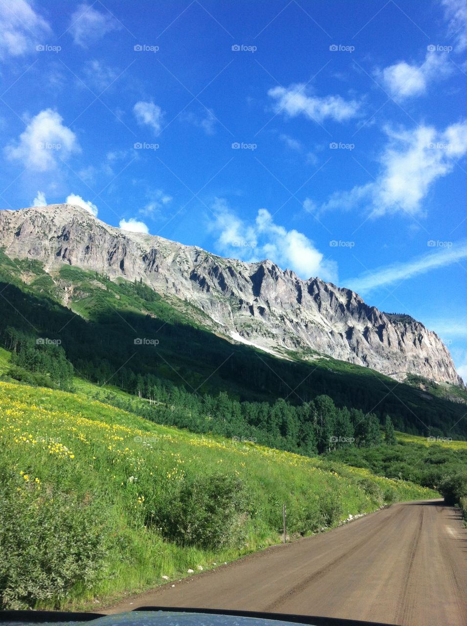 Bluebird Rockwall. Taken in southwest Colorado just outside of crested butte where nature is untouched and preserved phenomenally.  