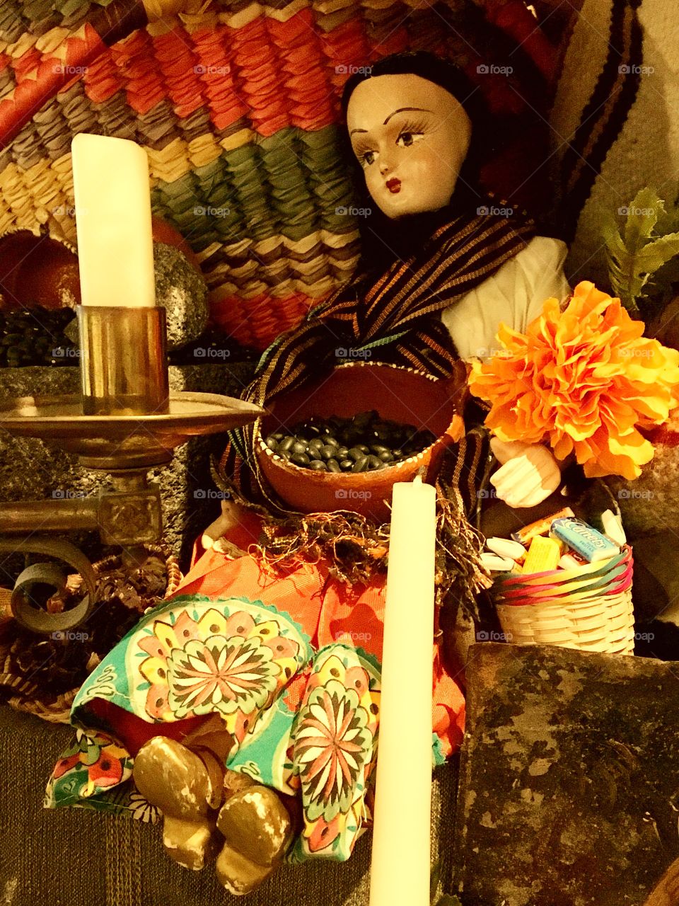 Decoration día de muertos altar 