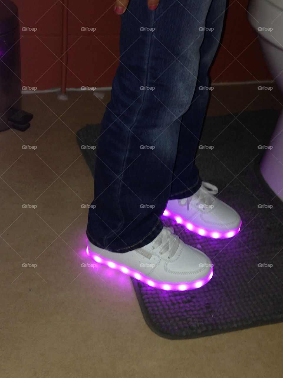 White led shoes 
