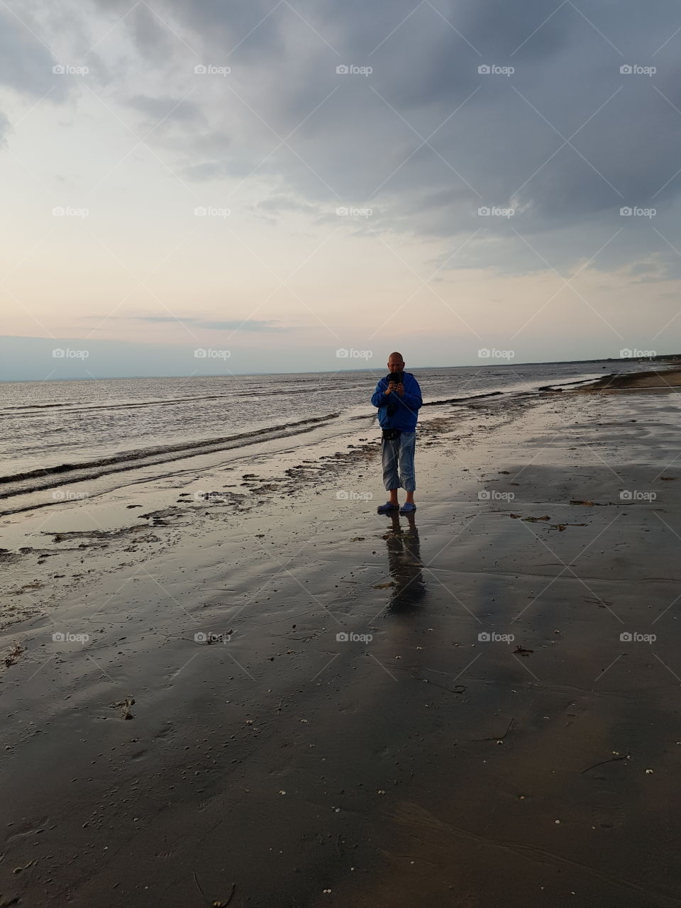 Man standing on beach