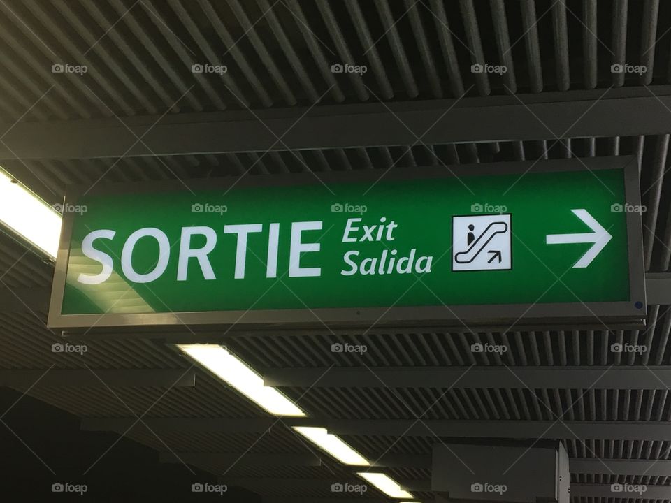 Exit in different languages 