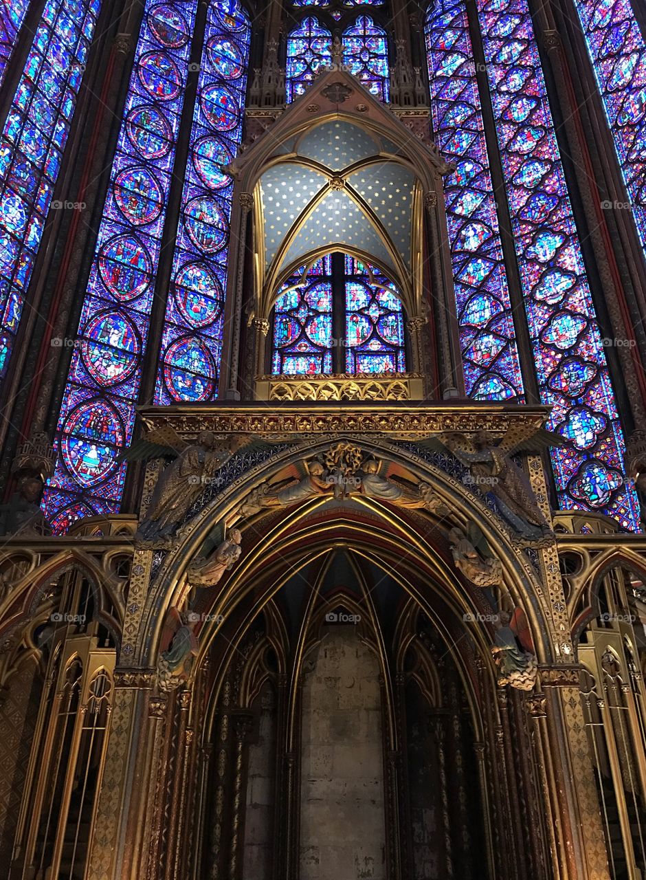 Sant Chapelle Altar in Paris, France 