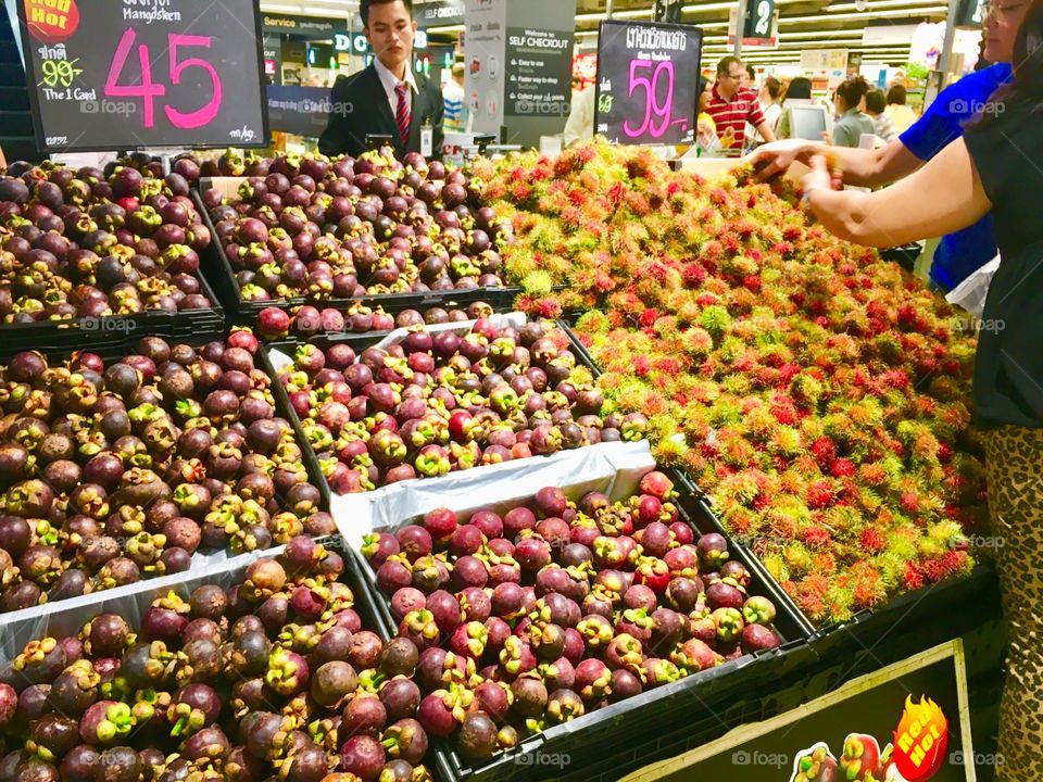 Mangosteen & rambutan