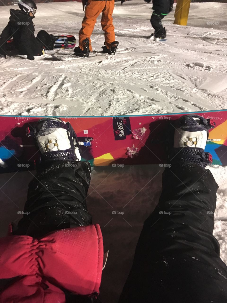 Night on the slopes: my view 