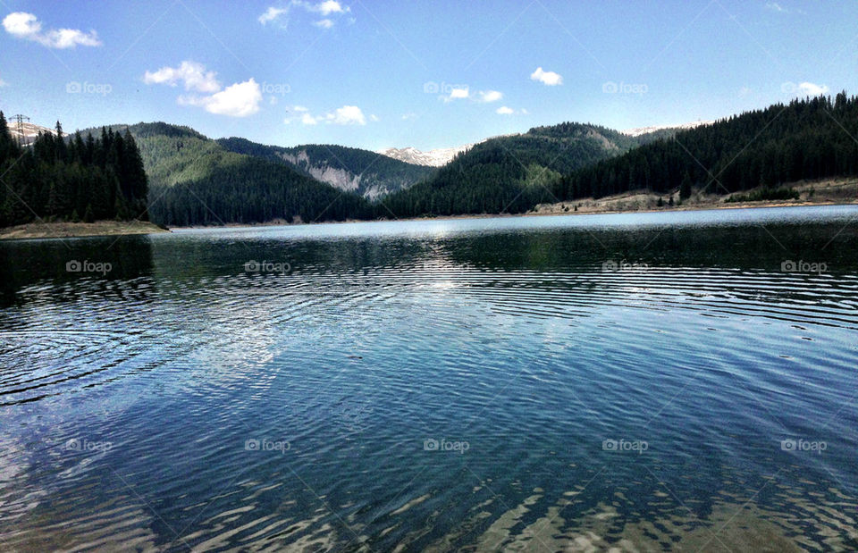 Mountain lake view