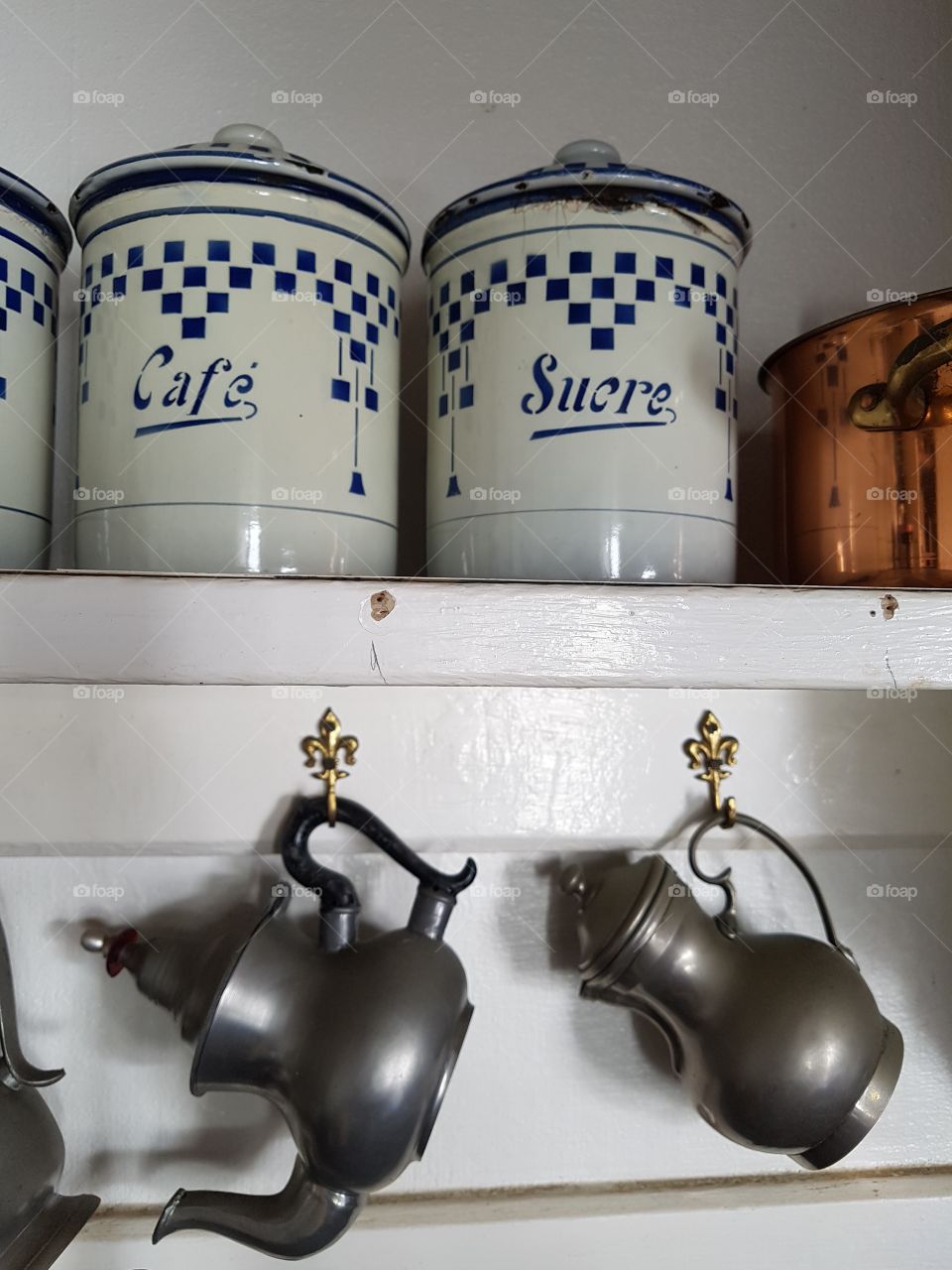 old kitchen home decor on the wall