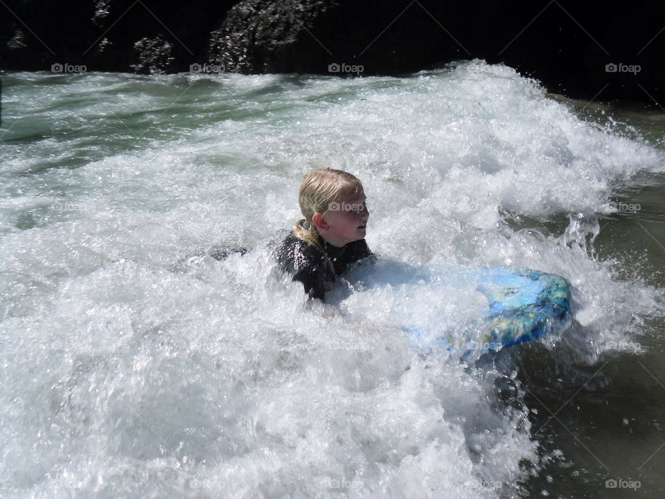 girl fun water waves by samspeed87