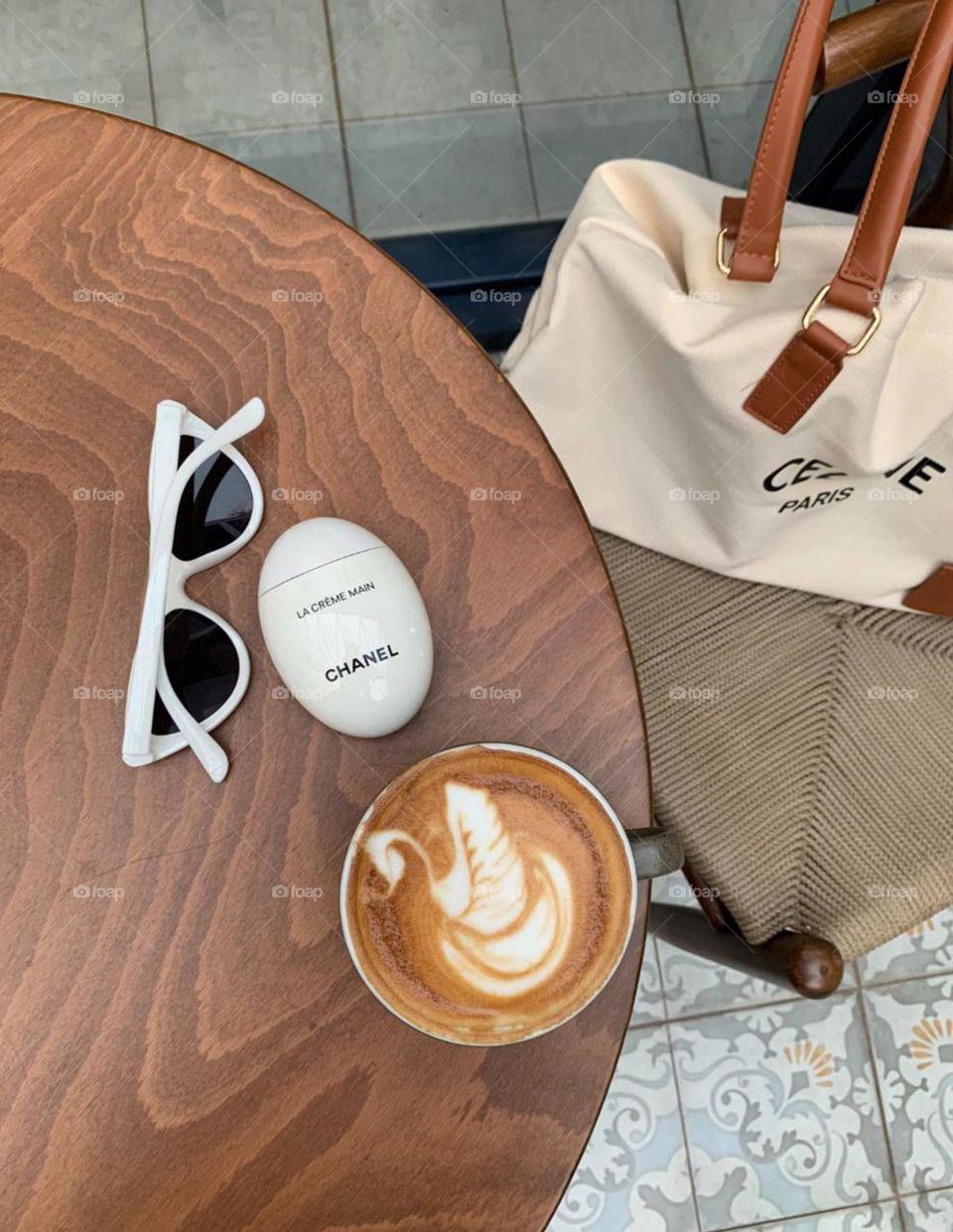 in the quiet morning